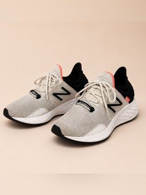 New Balance Roav Gray Coral Fresh Foam Running Sneakers Women’s 10 Athleisure